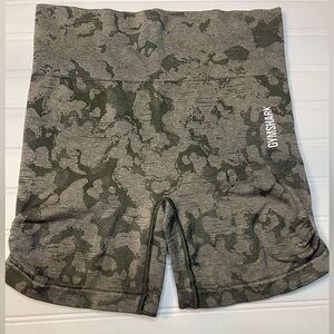 Gymshark Women's Gray Camo Shorts